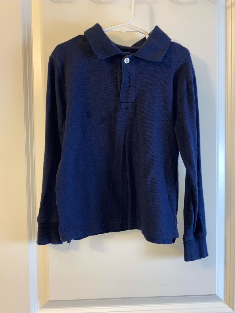 Place Navy Long Sleeve Polo